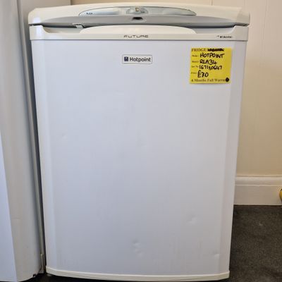 HOTPOINT FUTURE  UNDER THE COUNTER FRIDGE 85 CM TALL 60 CM WIDE RLA34P 