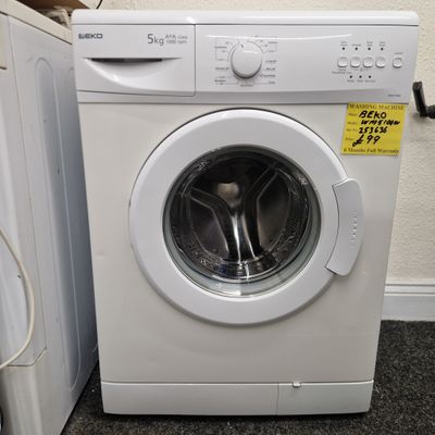 BEKO WASHING MACHINE WM5100W&nbsp;6 MONTHS WARRANTY 