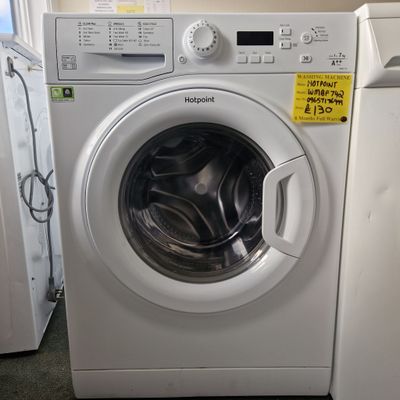 HOTPOINT WASHING MACHINE 7KG A++ RATED 1400 SPIN MODEL WMBF742P