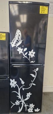 HOTPOINT ICED DIAMOND FRIDGE FREEZER&nbsp;BLACK MODEL RFAA52 174 CM TALL, 55CM&nbsp;WIDE 