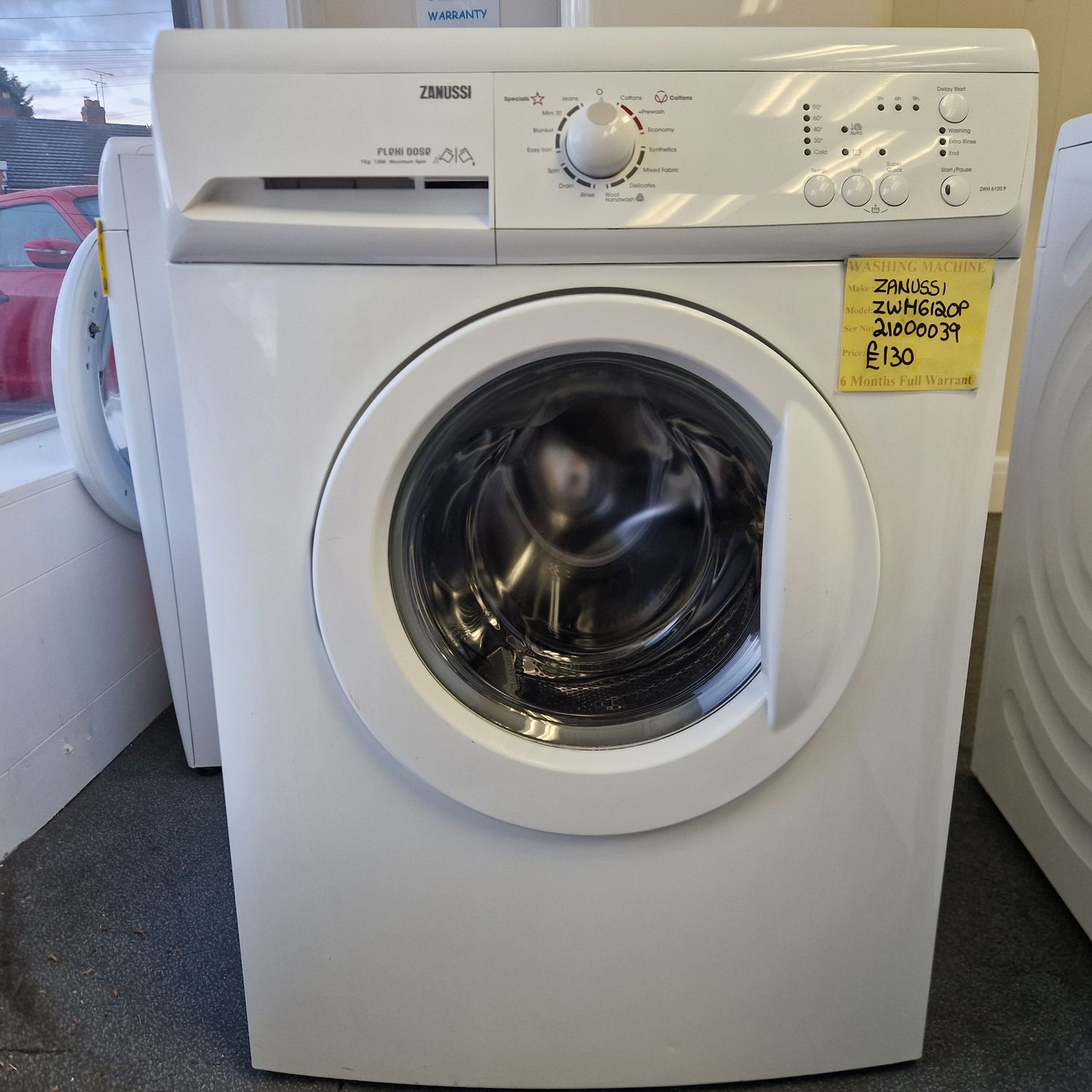 ZANUSSI WASHING MACHINE 7Kg MODEL ZWH6120