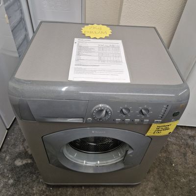 HOTPOINT GREY/GRAPHITE SILVER WASHING MACHINE 7Kg  MODEL HV7L130