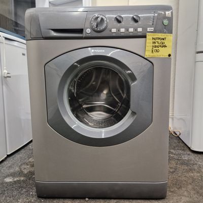HOTPOINT GREY/GRAPHITE SILVER WASHING MACHINE 7Kg  MODEL HV7L130