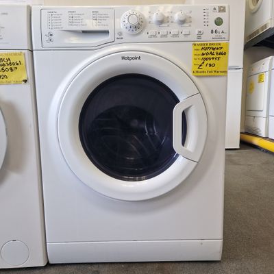 HOTPOINT WASHER DRYER AQUARIUS+ 8Kg/6Kg  A RATED 1400 SPIN SPEED MODEL WDAL8640P