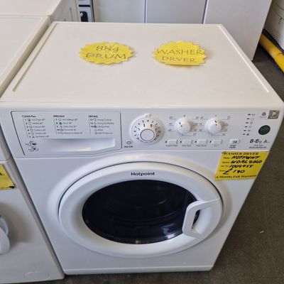 HOTPOINT WASHER DRYER AQUARIUS+ 8Kg/6Kg  A RATED 1400 SPIN SPEED MODEL WDAL8640P