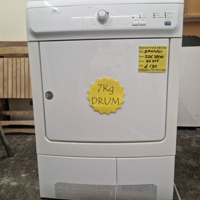 ZANUSSI CONDENSER TUMBLE DRYER 7Kg  ZDC37100W