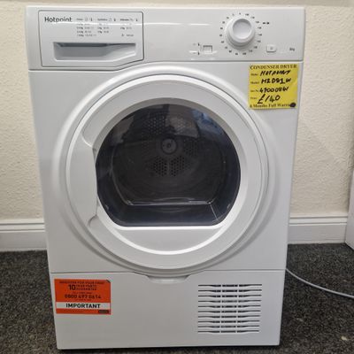 HOTPOINT CONDENSER TUMBLE DRYER 8Kg 6 MONTHS WARRANTY H2D81W