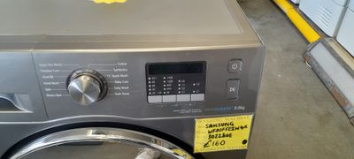 SAMSUNG GREY ECO BUBBLE  8Kg WASHING MACHINE MODEL WF80F5E2W4X