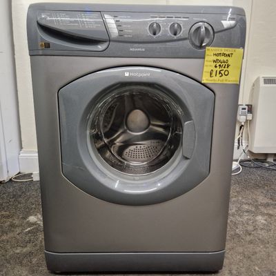 HOTPOINT AQUARIUS GRAPHITE GREY WASHER DRYER MODEL WD440 