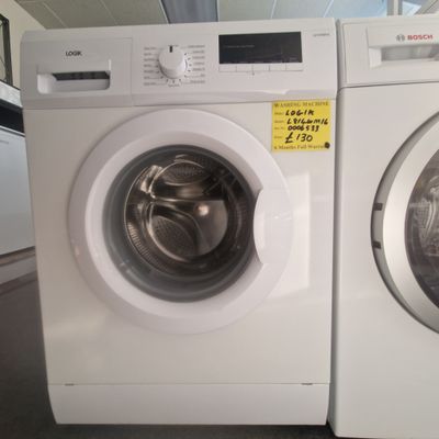 LOGIK 8KG WASHING MACHINE  DIGITAL DISPLAY MODEL L814WM