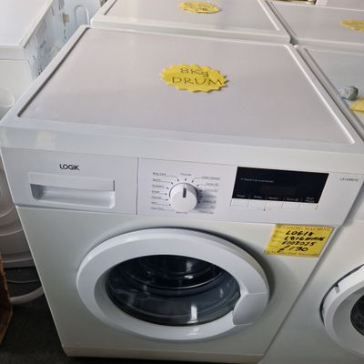 LOGIK 8KG WASHING MACHINE  DIGITAL DISPLAY MODEL L814WM