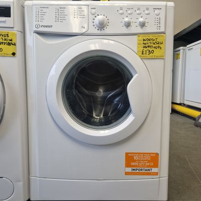 INDESIT  WASHING MACHINE A CLASS  RATED 7KG IWC71252
