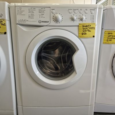 INDESIT  WASHING MACHINE A CLASS  RATED 7KG IWC71252