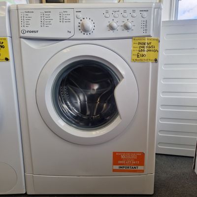 INDESIT  WASHING MACHINE A CLASS  RATED 7KG IWC71252