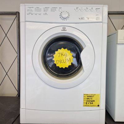 INDESIT  SENSOR VENTED TUMBLE DRYER 7Kg MODEL IDVL75
