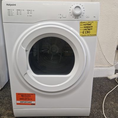 HOTPOINT 8KG VENTED TUMBLE DRYER  MODEL H1D80W