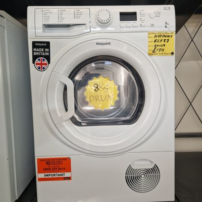 HOTPOINT 8Kg AUTO SENSOR CONDENSER TUMBLE DRYER  MODEL  ECF87