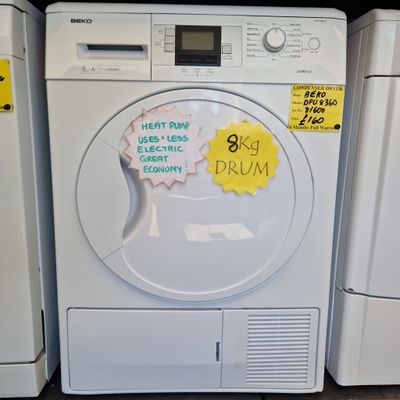 BEKO HEAT PUMP CONDENSER SENSOR  TUMBLE DRYER 8Kg HALF THE ELECTRICITY TO RUN!! MODEL DPU8360W