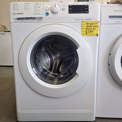INDESIT 10KG A+++ RATED 1600 SPIN SPEED MODEL BWE101683