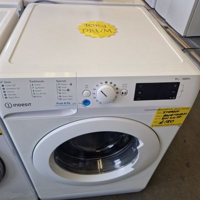 INDESIT 10KG A+++ RATED 1600 SPIN SPEED MODEL BWE101683