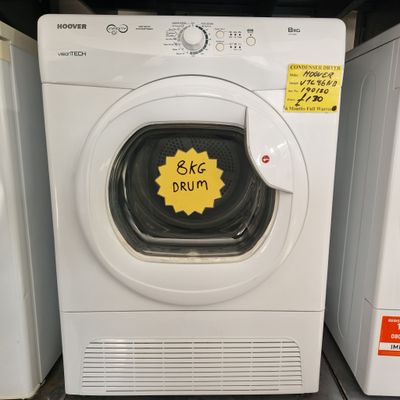 HOOVER 8KG SENSOR CONDENSER DRYER VISION TECH MODEL VTC86NB