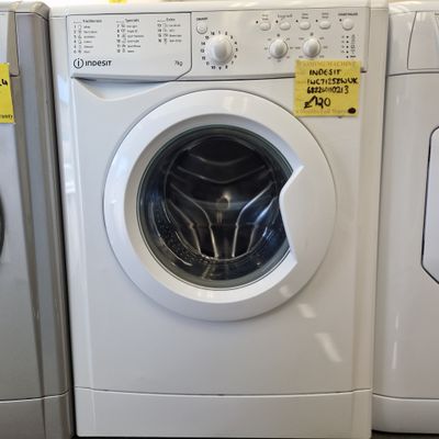 INDESIT  WASHING MACHINE A CLASS  RATED 7KG IWC71252