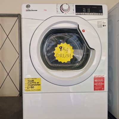 HOOVER SENSING VENTED DRYER MASSIVE 9kg  MODEL HLEV10TG