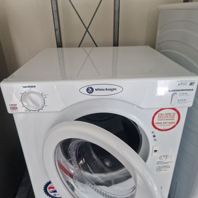 WHITE KNIGHT  SMALL DESKTOP VENTED TUMBLE DRYER DUEL HEAT 3.5Kg 6 MONTHS WARRANTY MODEL C39AW