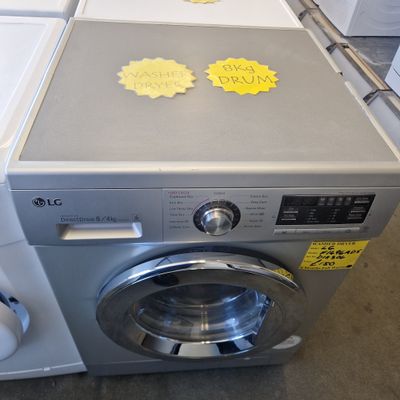 LG SILVER WASHER DRYER 8Kg/4Kg  MODEL F1496AD5