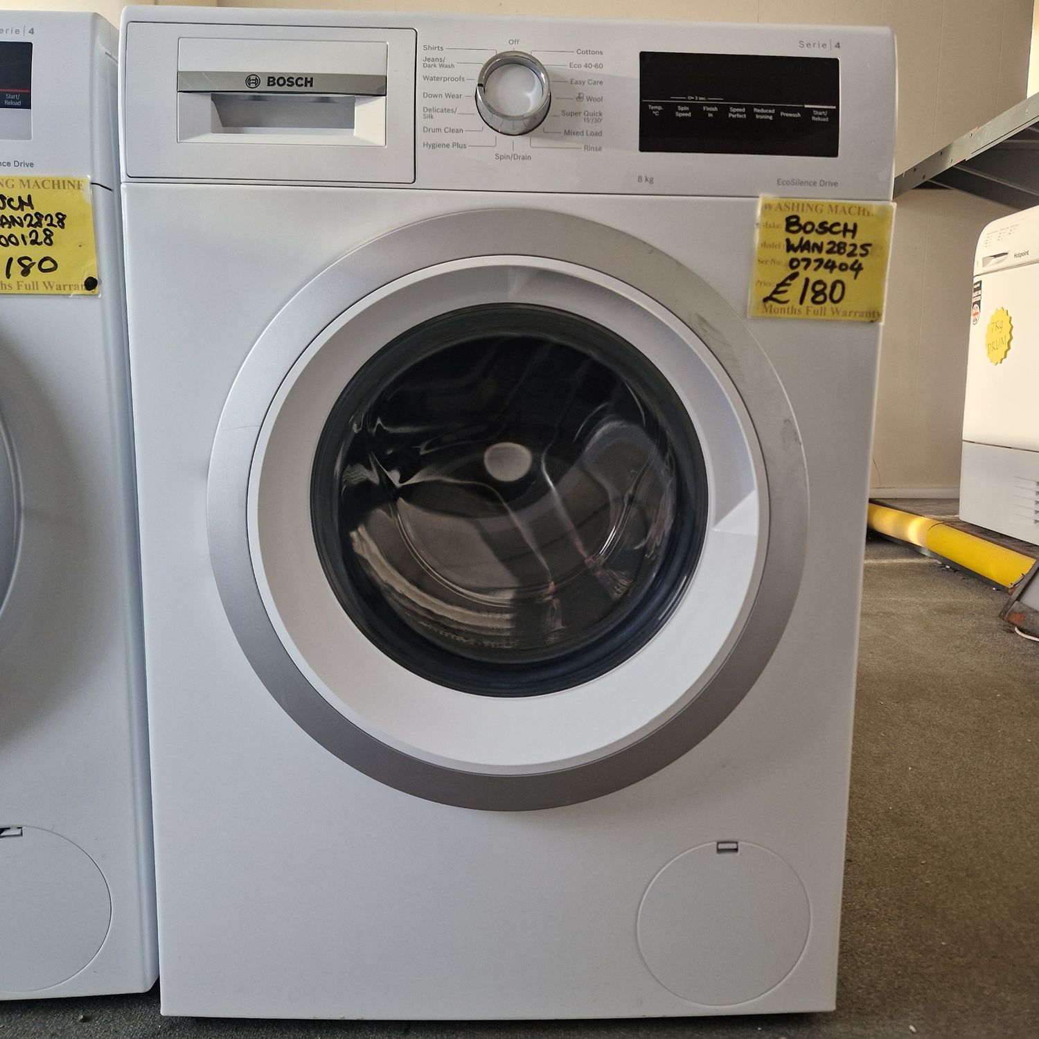 BOSCH TOP OF THE RANGE VARIO PERFECT 8Kg  MODEL WAN2825