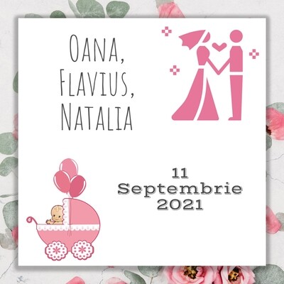 Invitatie Nunta-Botez NDV 095 Invitatie Nunta-Botez NDV 095