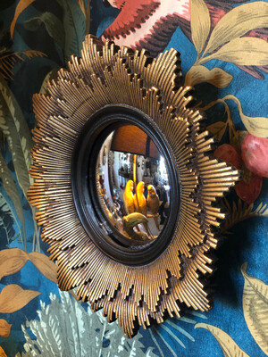 Miroir de sorcières Leonie, 33 cm avec le cadre, verre bombé