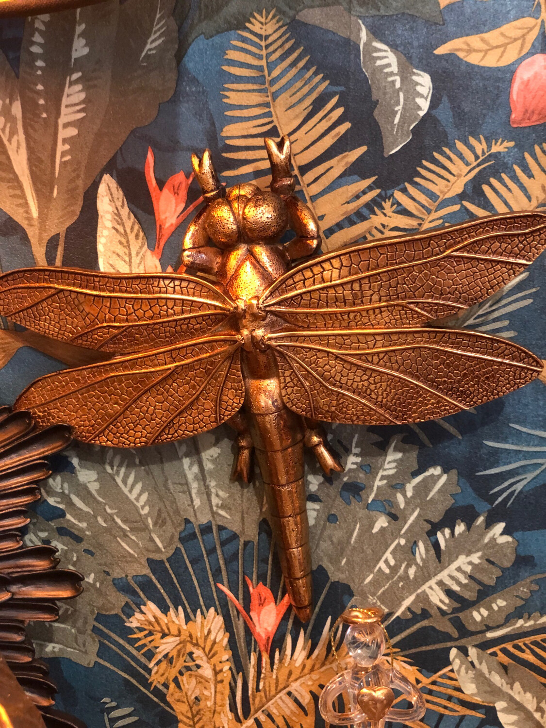 Libellule Or 20 cm