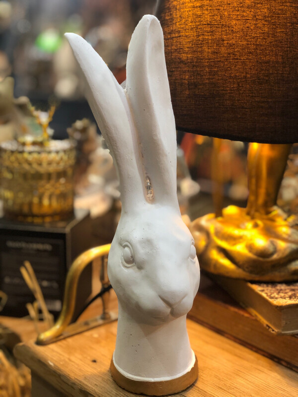 Tête de lièvre en pierre 30 cm