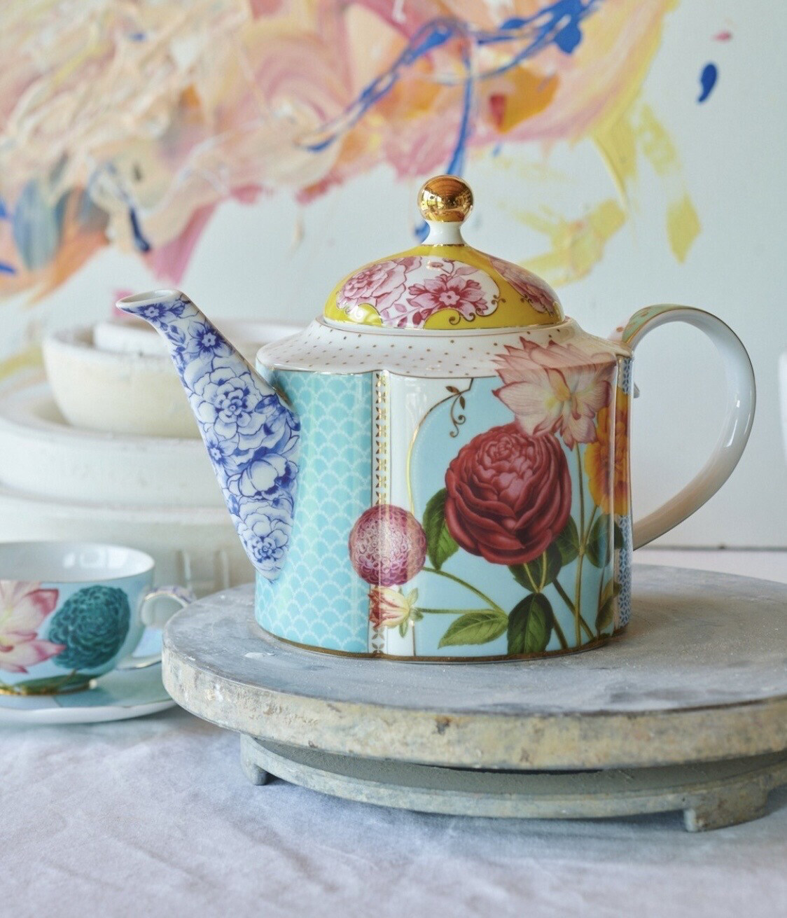Théière 1,3 litres porcelaine royale
