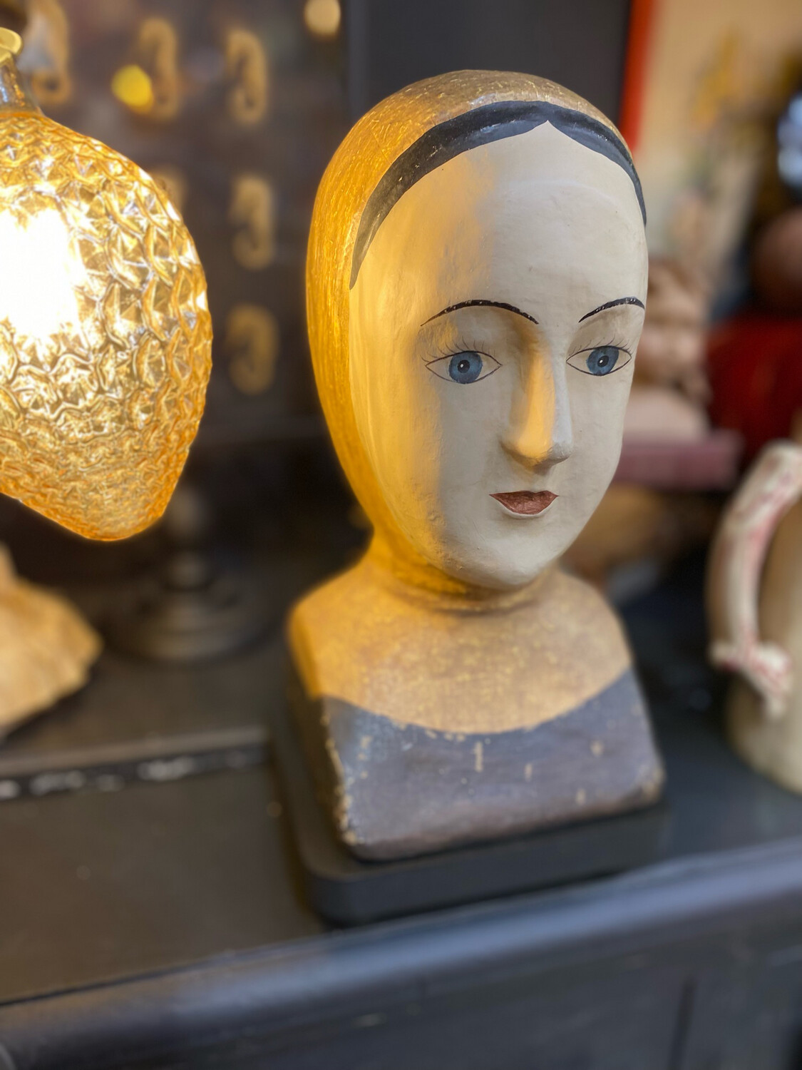 Marotte prudence, 35 cm, papier mâché