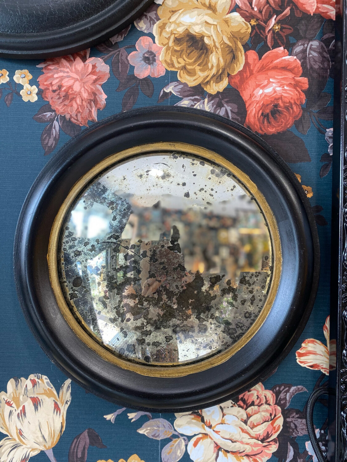 Miroir de sorcière mercurisé 30 cm