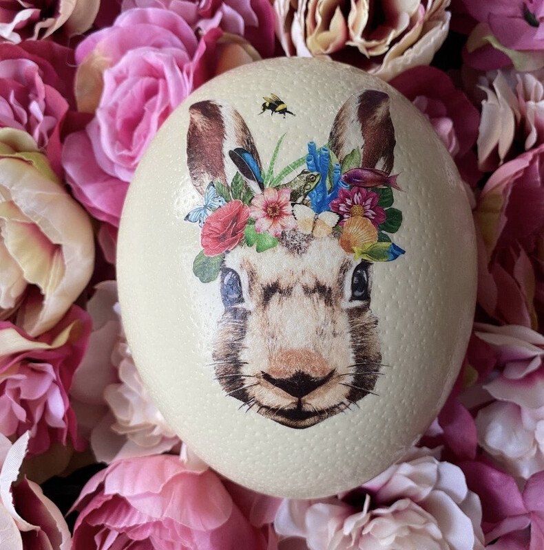 Œuf d’autruche fleur d’été 