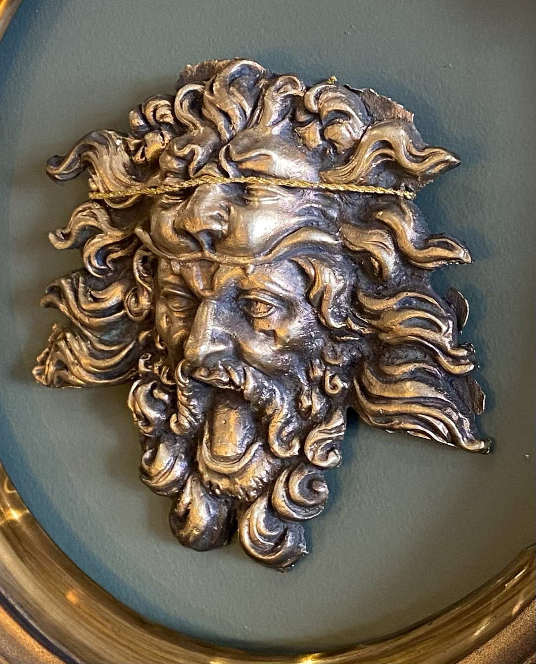 Bronze tête de lion