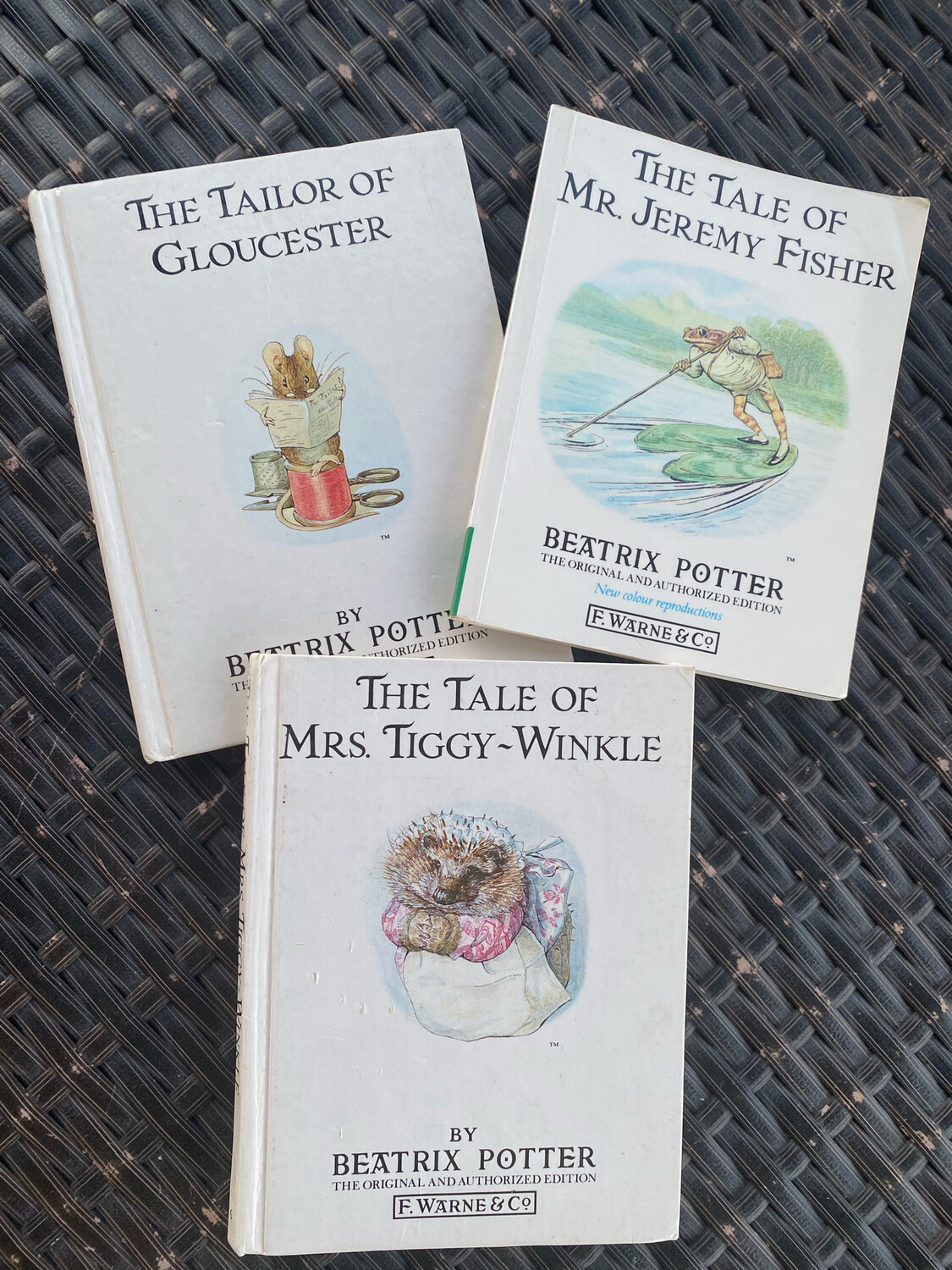 Lot de 3 livres Béatrix Potter 1987 Peter rabbit collection 