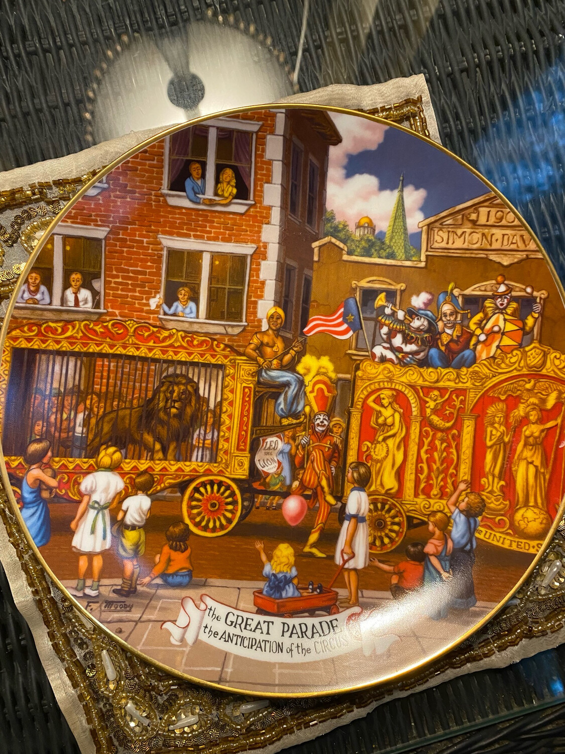 Assiette de collection porcelaine le grand cirque 