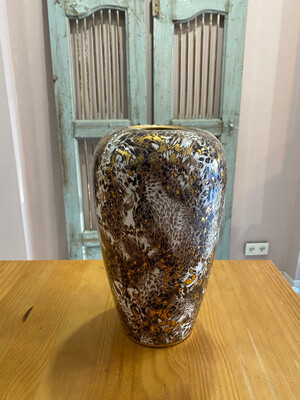 Vase léopard porcelaine 40 cm