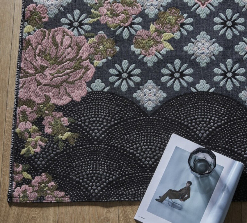 Tapis carré douceur d’un soir 