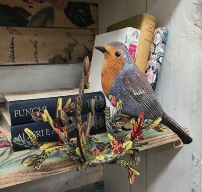 Kick l’oiseau, décoration d’étagères 