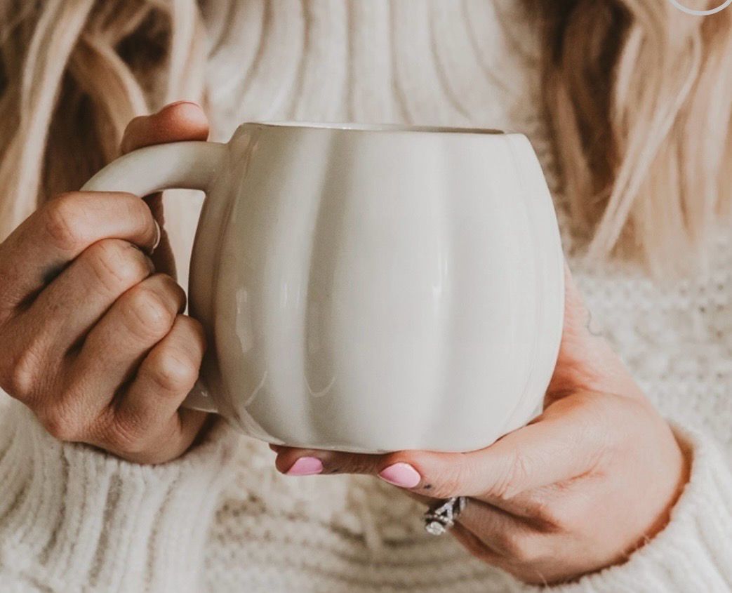 Mug citrouille ivoire 