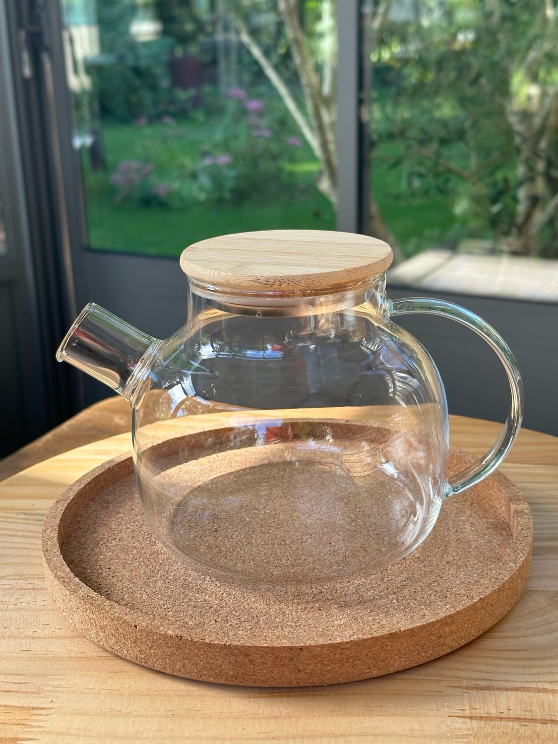 Théière en verre soufflé 
