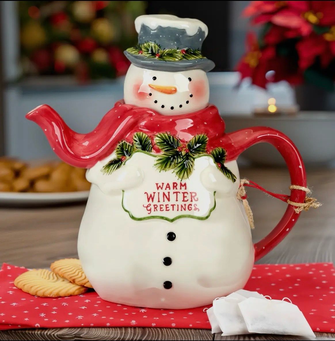 Théière snowman 