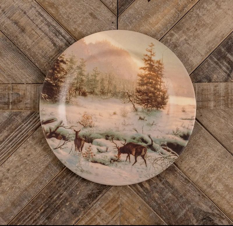 Plaque de porche Noël dans les bois 