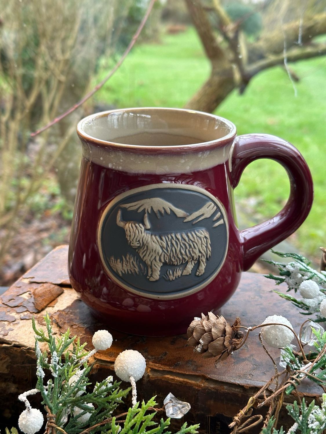 Mug Highland bordeau 
