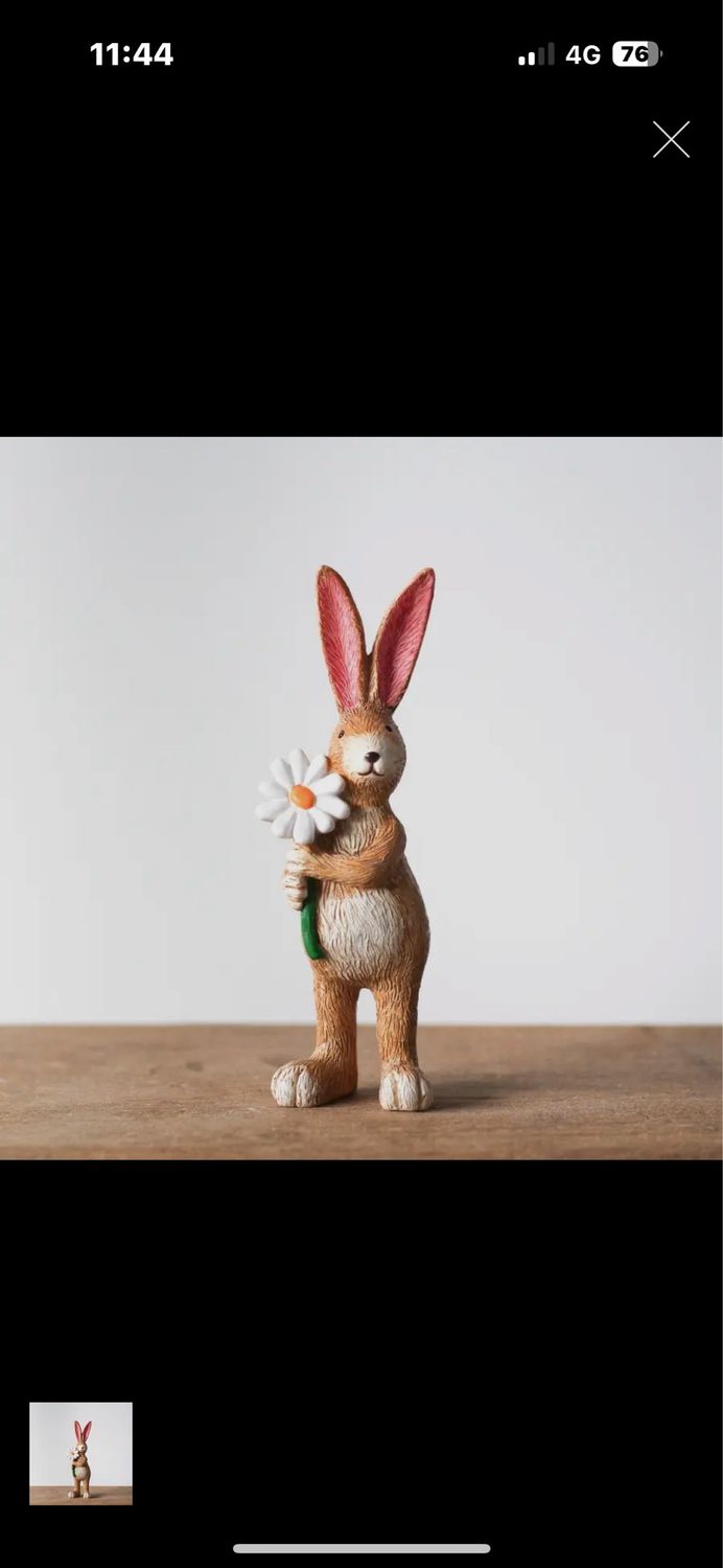 Lapin marguerites 14 cm